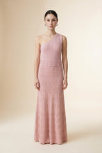 Riviera Baby Pink One-Shoulder Dress | Casa Maly