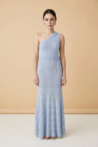 Riviera Baby Blue One-Shoulder Dress | Casa Maly