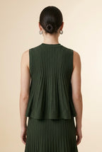 Olivia Blouse and Skirt Two-Piece Set in Olive | Casa Maly