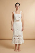 Set Sussy Off White Viscose Blend Set | Casa Maly