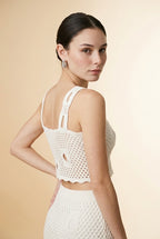 Set Sussy Off White Viscose Blend Set | Casa Maly