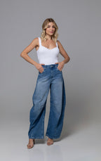 Coquette Textured Acrylic Knit Top in Off White | Casa Maly