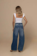 Nina Sculpted Minimalist Stretch Knit Top in Off-White | Casa Maly
