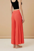 Samba Tangerine Acrylic Knit Pant | Casa Maly